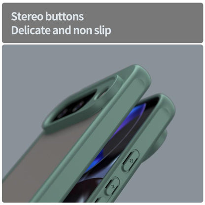 For Google Pixel 10 Fan Dun Series TPU Hybrid PC Frosted Phone Case(Green) - Google Cases by buy2fix | Online Shopping UK | buy2fix