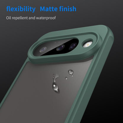 For Google Pixel 10 Fan Dun Series TPU Hybrid PC Frosted Phone Case(Green) - Google Cases by buy2fix | Online Shopping UK | buy2fix