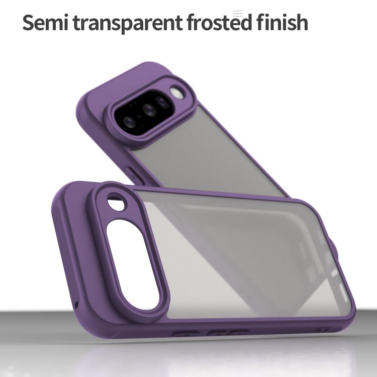 For Google Pixel 10 Fan Dun Series TPU Hybrid PC Frosted Phone Case(Purple) - Google Cases by buy2fix | Online Shopping UK | buy2fix