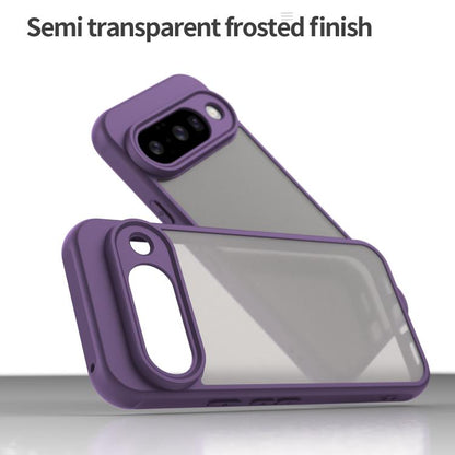 For Google Pixel 10 Fan Dun Series TPU Hybrid PC Frosted Phone Case(Purple) - Google Cases by buy2fix | Online Shopping UK | buy2fix