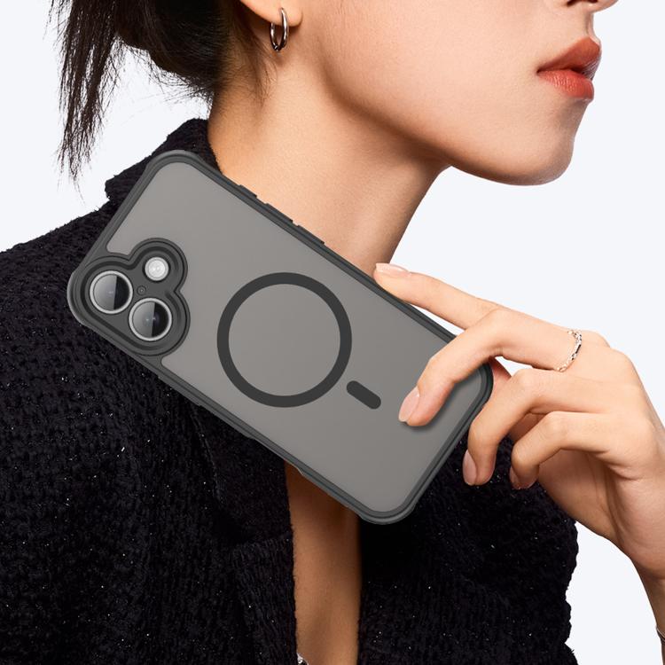 For iPhone 17 Fan Dun Series TPU Hybrid PC Frosted Magsafe Phone Case(Black) - iPhone 17 Cases by buy2fix | Online Shopping UK | buy2fix