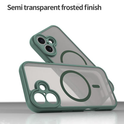 For iPhone 17 Fan Dun Series TPU Hybrid PC Frosted Magsafe Phone Case(Green) - iPhone 17 Cases by buy2fix | Online Shopping UK | buy2fix