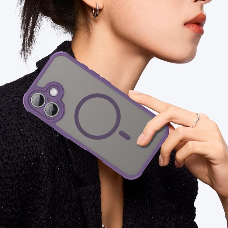 For iPhone 17 Fan Dun Series TPU Hybrid PC Frosted Magsafe Phone Case(Purple) - iPhone 17 Cases by buy2fix | Online Shopping UK | buy2fix