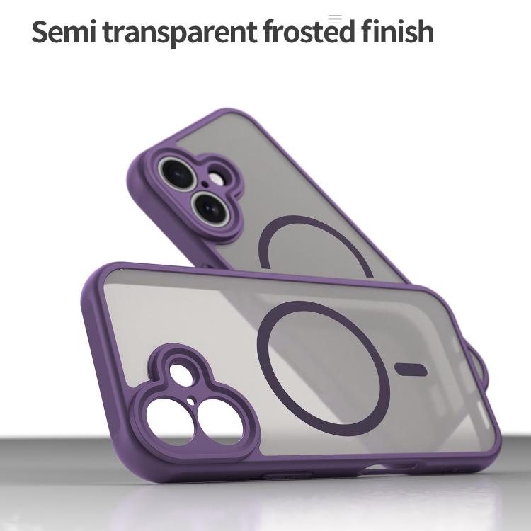 For iPhone 17 Fan Dun Series TPU Hybrid PC Frosted Magsafe Phone Case(Purple) - iPhone 17 Cases by buy2fix | Online Shopping UK | buy2fix