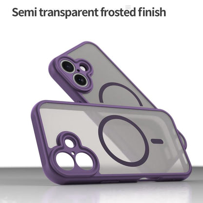 For iPhone 17 Fan Dun Series TPU Hybrid PC Frosted Magsafe Phone Case(Purple) - iPhone 17 Cases by buy2fix | Online Shopping UK | buy2fix