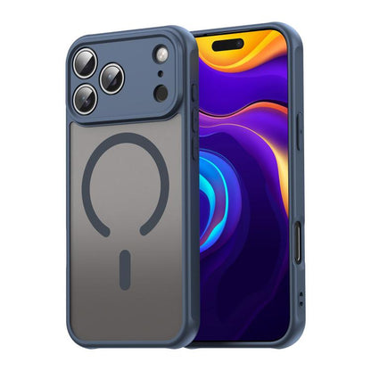 For iPhone 17 Pro Max Fan Dun Series TPU Hybrid PC Frosted Magsafe Phone Case(Blue) - iPhone 17 Pro Max Cases by buy2fix | Online Shopping UK | buy2fix