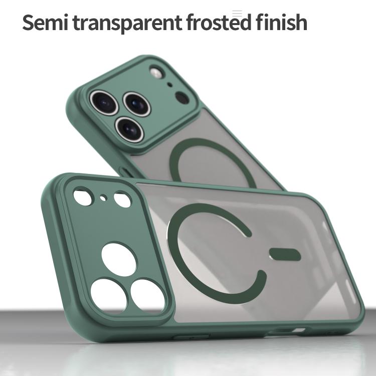 For iPhone 17 Pro Max Fan Dun Series TPU Hybrid PC Frosted Magsafe Phone Case(Green) - iPhone 17 Pro Max Cases by buy2fix | Online Shopping UK | buy2fix