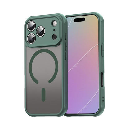 For iPhone 17 Pro Fan Dun Series TPU Hybrid PC Frosted Magsafe Phone Case(Green) - iPhone 17 Pro Cases by buy2fix | Online Shopping UK | buy2fix