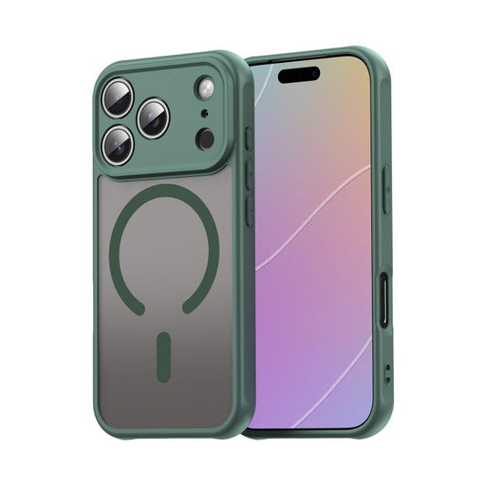 For iPhone 17 Pro Fan Dun Series TPU Hybrid PC Frosted Magsafe Phone Case(Green) - iPhone 17 Pro Cases by buy2fix | Online Shopping UK | buy2fix