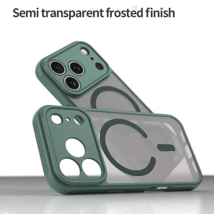 For iPhone 17 Pro Fan Dun Series TPU Hybrid PC Frosted Magsafe Phone Case(Green) - iPhone 17 Pro Cases by buy2fix | Online Shopping UK | buy2fix