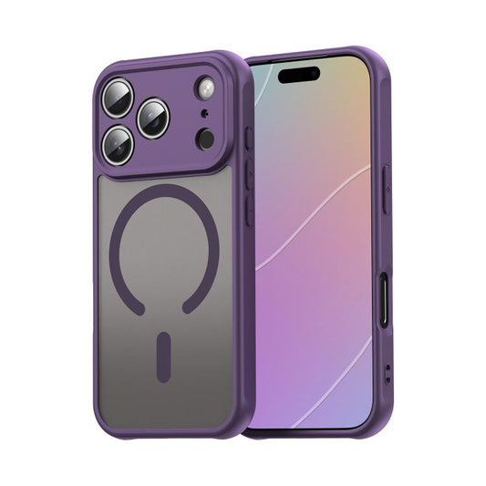 For iPhone 17 Pro Fan Dun Series TPU Hybrid PC Frosted Magsafe Phone Case(Purple) - iPhone 17 Pro Cases by buy2fix | Online Shopping UK | buy2fix