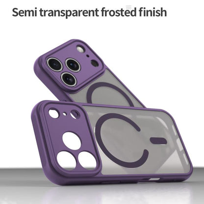 For iPhone 17 Pro Fan Dun Series TPU Hybrid PC Frosted Magsafe Phone Case(Purple) - iPhone 17 Pro Cases by buy2fix | Online Shopping UK | buy2fix