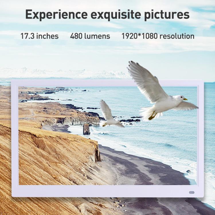 XCLT-1730 17.3 inch LED HD Screen WIFI Cloud Photo Frame with Stand, Plug:AU Plug(White) - 15 inch Above by buy2fix | Online Shopping UK | buy2fix