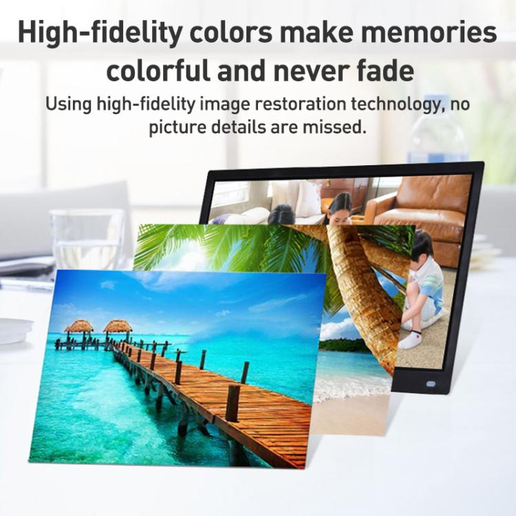 XCLT-1730 17.3 inch LED HD Screen WIFI Cloud Photo Frame with Stand, Plug:AU Plug(Black) - 15 inch Above by buy2fix | Online Shopping UK | buy2fix