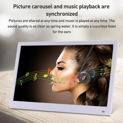 XCLT-1730 17.3 inch LED HD Screen WIFI Cloud Photo Frame with Stand, Plug:EU Plug(White) - 15 inch Above by buy2fix | Online Shopping UK | buy2fix