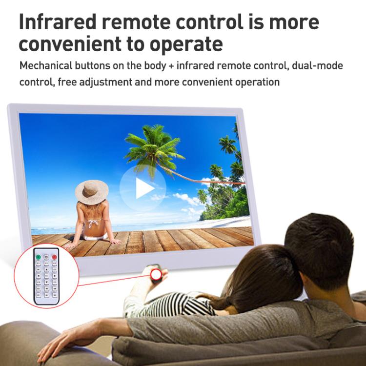 XCLT-1730 17.3 inch LED HD Screen WIFI Cloud Photo Frame with Stand, Plug:US Plug(White) - 15 inch Above by buy2fix | Online Shopping UK | buy2fix