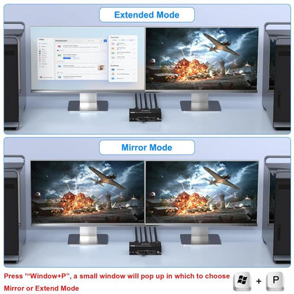 KC-KVM8202 8K 60Hz USB3.0 / HDMI 2-Port Dual Monitor KVM Switch, AU Plug - Switch by buy2fix | Online Shopping UK | buy2fix