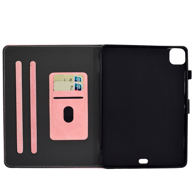 For iPad Air 2022 / 2020 10.9 Cowhide Texture Horizontal Flip Leather Case with Holder & Card Slots & Sleep / Wake-up Function(Rose Gold) - iPad Air (2022) / (2020) 10.9 Cases by buy2fix | Online Shopping UK | buy2fix