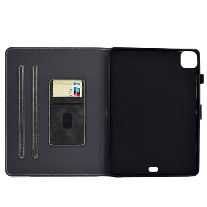 For iPad Air 2022 / 2020 10.9 Cowhide Texture Horizontal Flip Leather Case with Holder & Card Slots & Sleep / Wake-up Function(Grey) - iPad Air (2022) / (2020) 10.9 Cases by buy2fix | Online Shopping UK | buy2fix