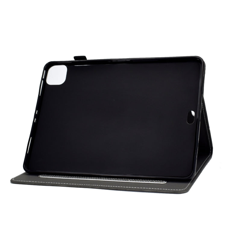 For iPad Air 2022 / 2020 10.9 Cowhide Texture Horizontal Flip Leather Case with Holder & Card Slots & Sleep / Wake-up Function(Grey) - iPad Air (2022) / (2020) 10.9 Cases by buy2fix | Online Shopping UK | buy2fix