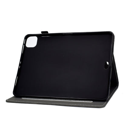 For iPad Air 2022 / 2020 10.9 Cowhide Texture Horizontal Flip Leather Case with Holder & Card Slots & Sleep / Wake-up Function(Grey) - iPad Air (2022) / (2020) 10.9 Cases by buy2fix | Online Shopping UK | buy2fix