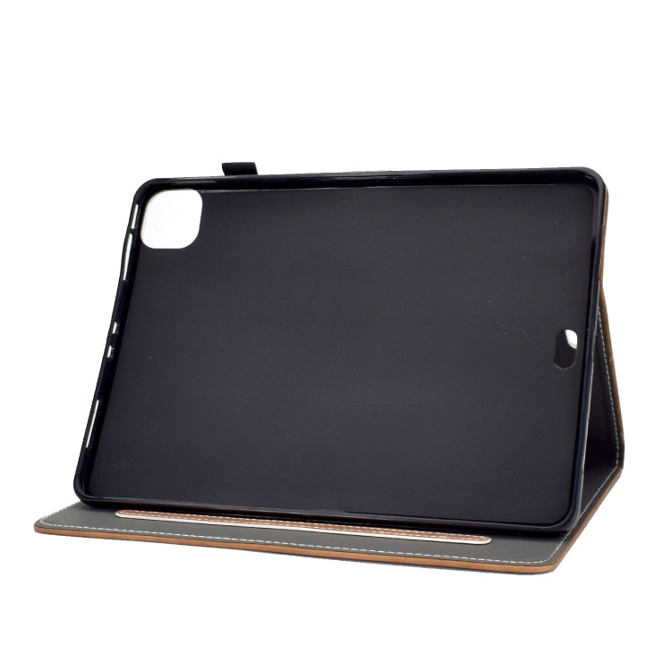 For iPad Air 2022 / 2020 10.9 Cowhide Texture Horizontal Flip Leather Case with Holder & Card Slots & Sleep / Wake-up Function(Brown) - iPad Air (2022) / (2020) 10.9 Cases by buy2fix | Online Shopping UK | buy2fix