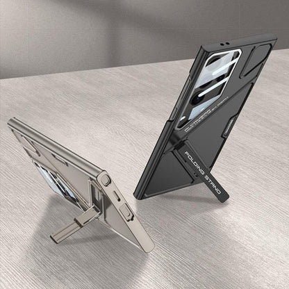 For Samsung Galaxy S24 Ultra 5G GKK Mech Style Ultra-thin Folding Holder Phone Case, Not Included Pen(Red) - Galaxy S24 Ultra 5G Cases by GKK | Online Shopping UK | buy2fix