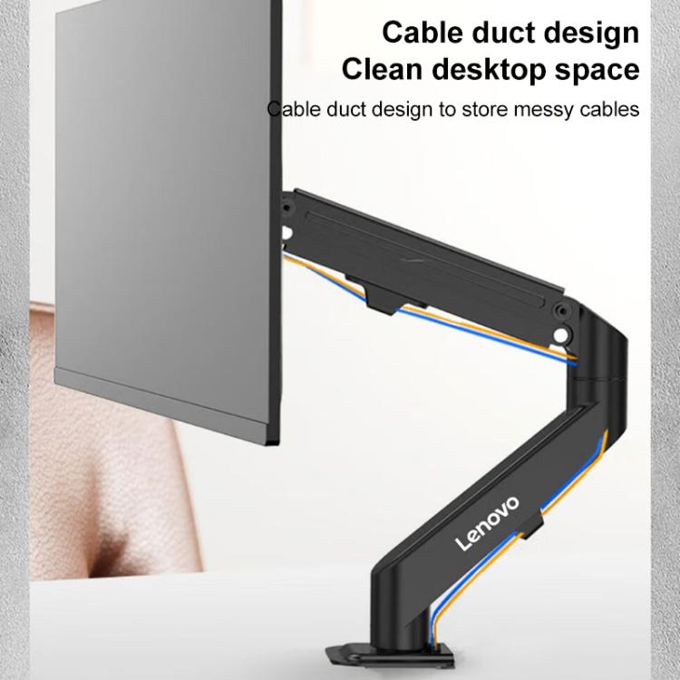 Lenovo Thinkplus ZJA4 Rotatable Lift Desktop Monitor Holder(Black) - Laptop Stand by Lenovo | Online Shopping UK | buy2fix