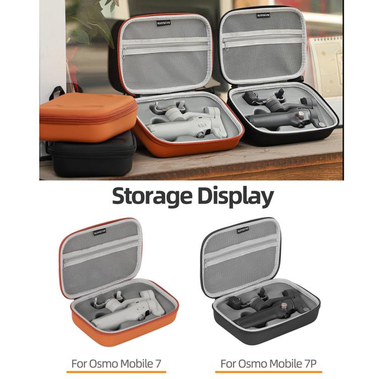 For DJI Osmo Mobile 7P Sunnylife Portable Carrying Case Mini Bag Handbag(Black) - Backpacks & Bags by Sunnylife | Online Shopping UK | buy2fix