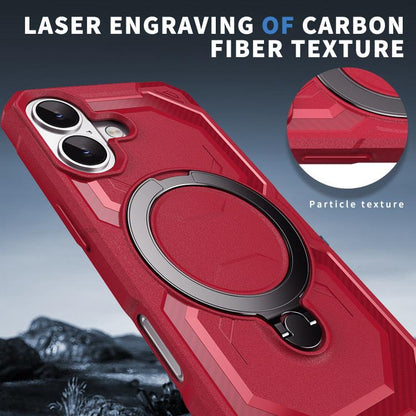 For iPhone 17 Frosted MagSafe Holder Phone Case(Red) - iPhone 17 Cases by buy2fix | Online Shopping UK | buy2fix