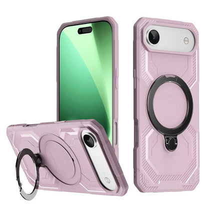 For iPhone Air Frosted MagSafe Holder Phone Case(Pink) - iPhone Air Cases by buy2fix | Online Shopping UK | buy2fix
