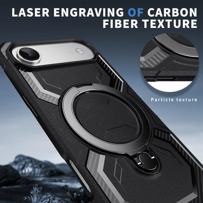 For iPhone Air Frosted MagSafe Holder Phone Case(Black) - iPhone Air Cases by buy2fix | Online Shopping UK | buy2fix