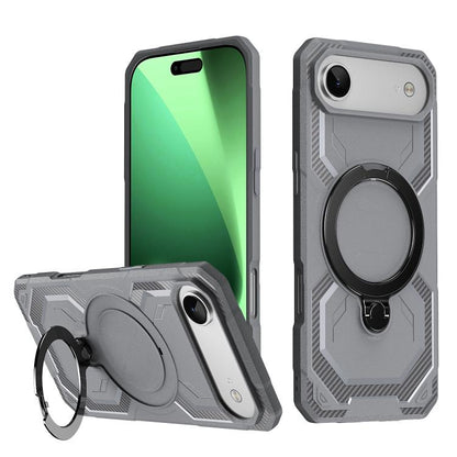 For iPhone Air Frosted MagSafe Holder Phone Case(Grey) - iPhone Air Cases by buy2fix | Online Shopping UK | buy2fix