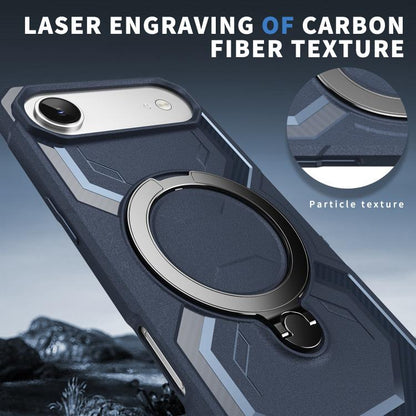 For iPhone Air Frosted MagSafe Holder Phone Case(Blue) - iPhone Air Cases by buy2fix | Online Shopping UK | buy2fix