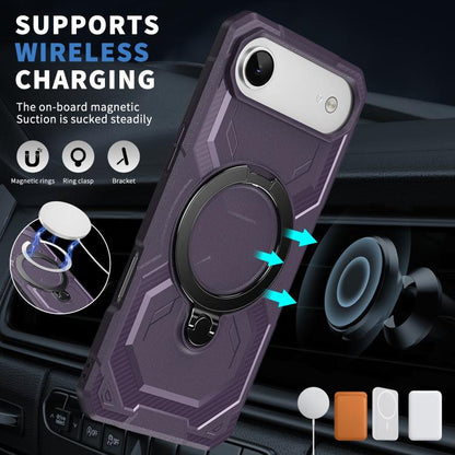 For iPhone Air Frosted MagSafe Holder Phone Case(Purple) - iPhone Air Cases by buy2fix | Online Shopping UK | buy2fix
