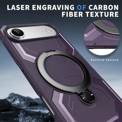For iPhone Air Frosted MagSafe Holder Phone Case(Purple) - iPhone Air Cases by buy2fix | Online Shopping UK | buy2fix