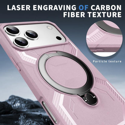 For iPhone 17 Pro Frosted MagSafe Holder Phone Case(Pink) - iPhone 17 Pro Cases by buy2fix | Online Shopping UK | buy2fix