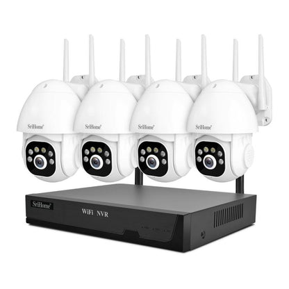 SriHome NVS001E-IPC039B 5MP 8CH HD NVR Wireless Cameras Set, Plug:AU Plug - Video Recorder Kit by SriHome | Online Shopping UK | buy2fix