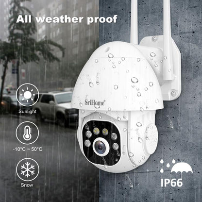 SriHome NVS001E-IPC039B 5MP 8CH HD NVR Wireless Cameras Set, Plug:US Plug - Video Recorder Kit by SriHome | Online Shopping UK | buy2fix