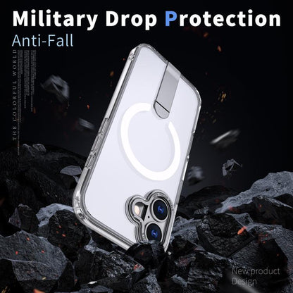For iPhone 17 Star Shine Series TPU + PC MagSafe Phone Case with Fold Holder(Transparent) - iPhone 17 Cases by buy2fix | Online Shopping UK | buy2fix