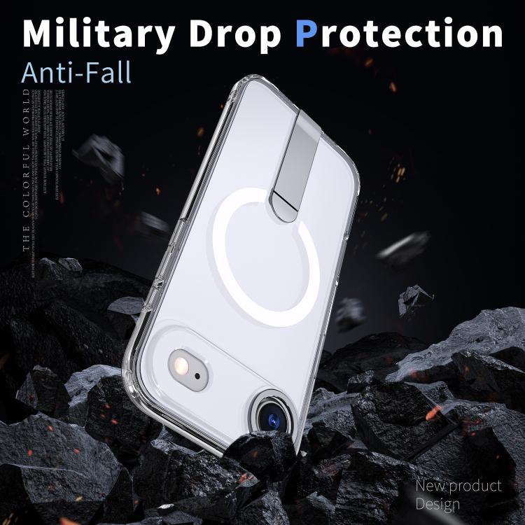 For iPhone Air Star Shine Series TPU + PC MagSafe Phone Case with Fold Holder(Transparent) - iPhone Air Cases by buy2fix | Online Shopping UK | buy2fix