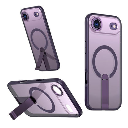 For iPhone Air Star Shine Series TPU + PC MagSafe Phone Case with Fold Holder(Purple) - iPhone Air Cases by buy2fix | Online Shopping UK | buy2fix