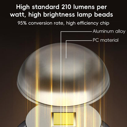 Type-C Power Mini Flashlight 210-230LM(Silver) - Others Accessories by buy2fix | Online Shopping UK | buy2fix