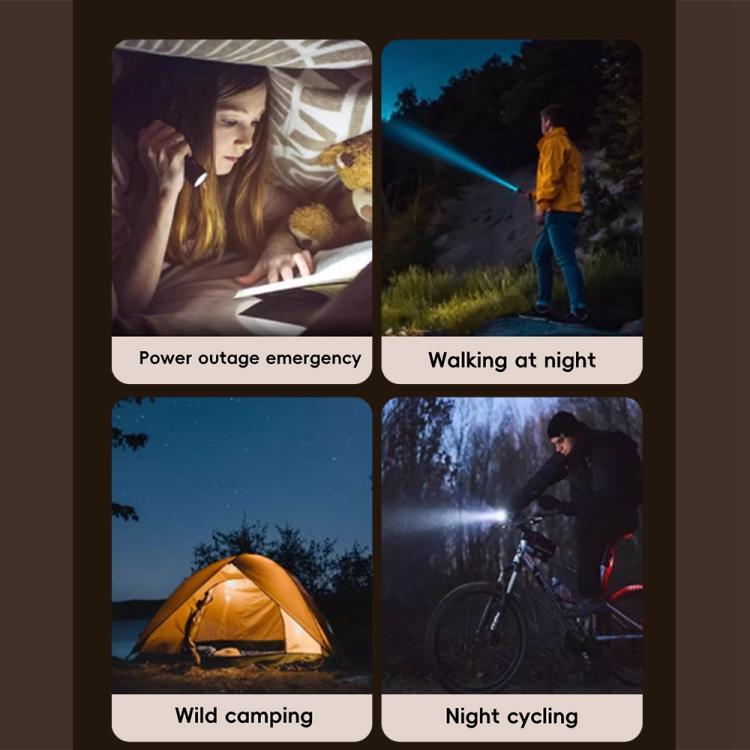 Type-C Power Mini Flashlight 210-230LM(Dark Grey) - Others Accessories by buy2fix | Online Shopping UK | buy2fix