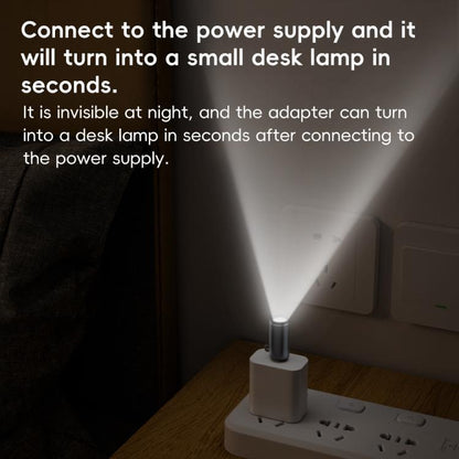 Type-C Power Mini Flashlight 210-230LM(Dark Grey) - Others Accessories by buy2fix | Online Shopping UK | buy2fix