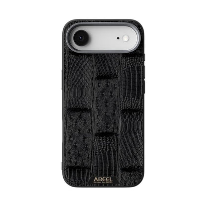 For iPhone Air ABEEL Beast Pattern 6D Micro-Embossed MagSafe Genuine Leather Phone Case(Black) - iPhone Air Cases by buy2fix | Online Shopping UK | buy2fix