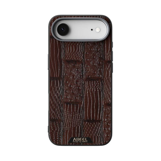 For iPhone Air ABEEL Beast Pattern 6D Micro-Embossed MagSafe Genuine Leather Phone Case(Brown) - iPhone Air Cases by buy2fix | Online Shopping UK | buy2fix