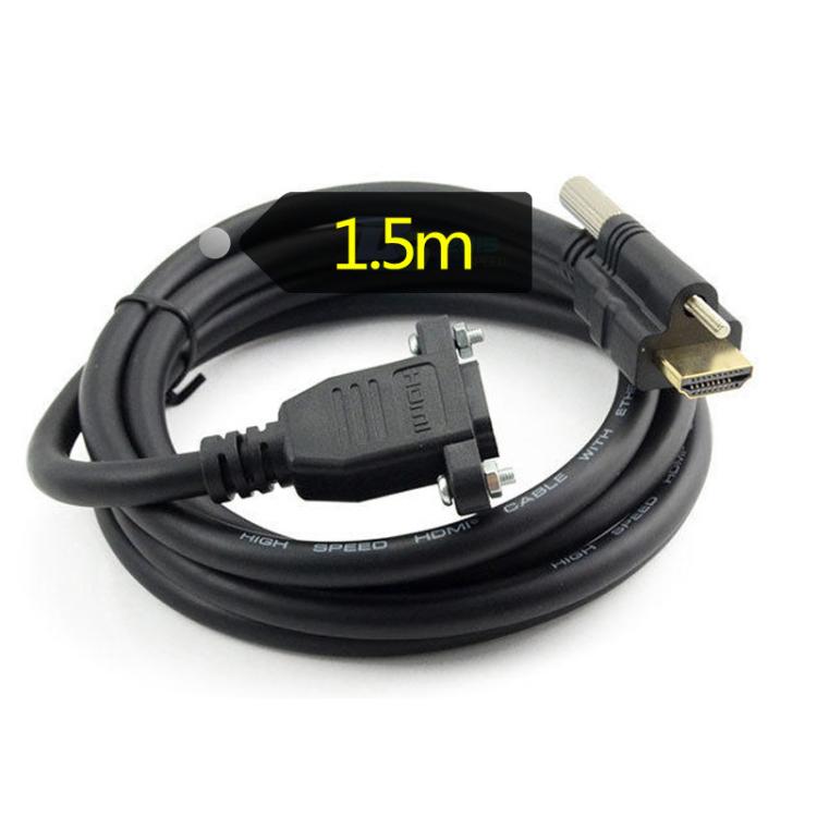 HDMI to HDMI Fixed Panel HD Extension Cable, Length: 1.5m(Black) - Cable by buy2fix | Online Shopping UK | buy2fix
