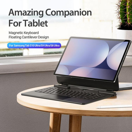 For Samsung Galaxy Tab S10 Ultra  DUX DUCIS MK Series Magnetic Wireless Bluetooth Keyboard Tablet Case(Black) - For Samsung by DUX DUCIS | Online Shopping UK | buy2fix