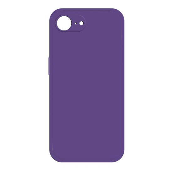 For iPhone 16e / 17e Imitation Liquid Silicone Phone Case(Dark Purple)